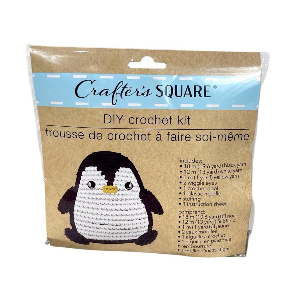 Crafter's Square DIY Crochet Kit - Penguin